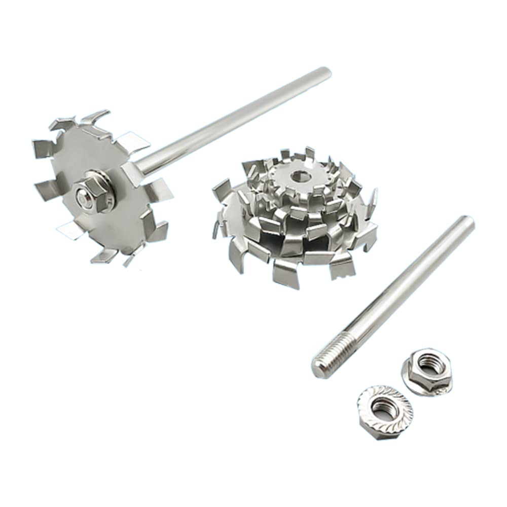 Disco de dispersión de acero inoxidable 304 con varilla agitadora para máquina de dispersión (5 CM/1,96")