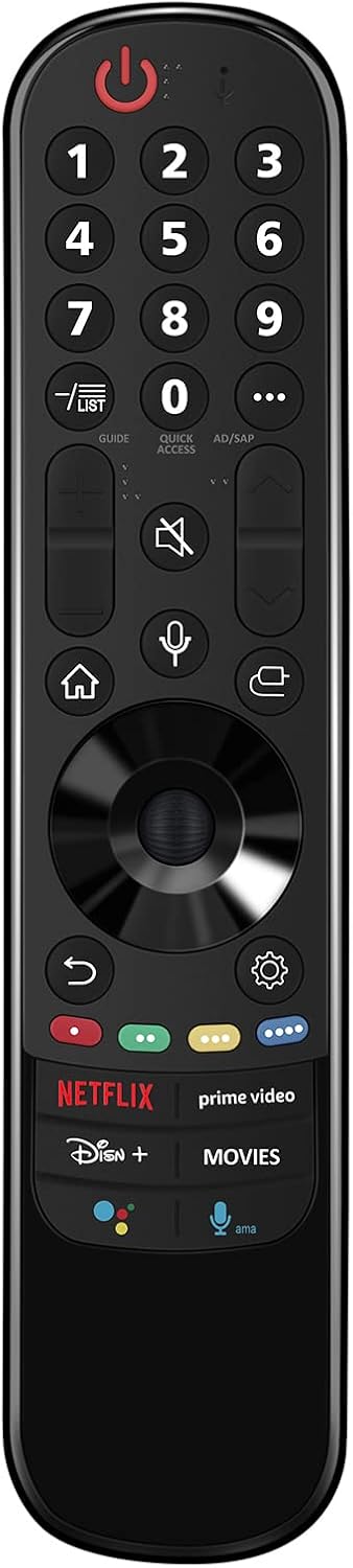 MR21GA Remote Replaced for LG TV 55NANO753PA 55NANO779PA 55NANO819PA 55NANO853PA 55NANO863PA 55NANO866PA 65NANO919PA 65NANO923PB 65UP80006LA 65UP80009LA 70UP81006LA 75NANO753PA 50NANO856PA 50NANO866PA