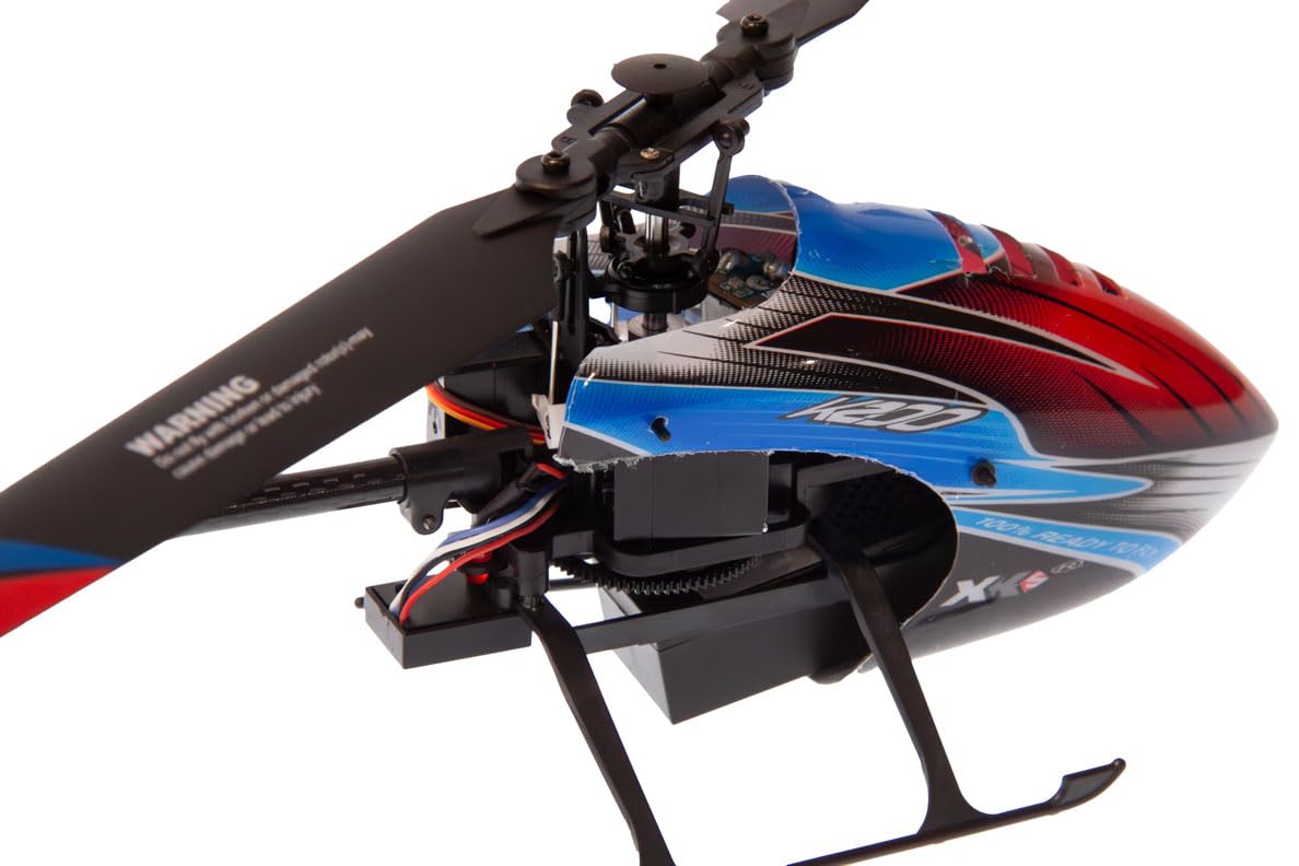 s-idee® WL K200 RC elicottero Rosso Blu 2,4 GHz Giroscopio 6-Axis Elicottero radiocomandato (RC)