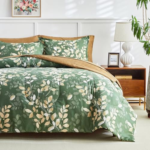 AIKASY 7-Piece Comforter Set Bed in a Bag, Queen Size,