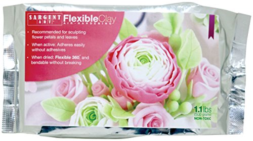 Sargent Art 22-3007 Flexible Clay, 500g, White