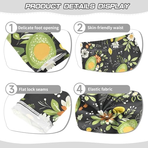 Avocado Daisy Girls Leggings Ultra Soft Compression Yoga Gym Pants for Kids 4-10T3