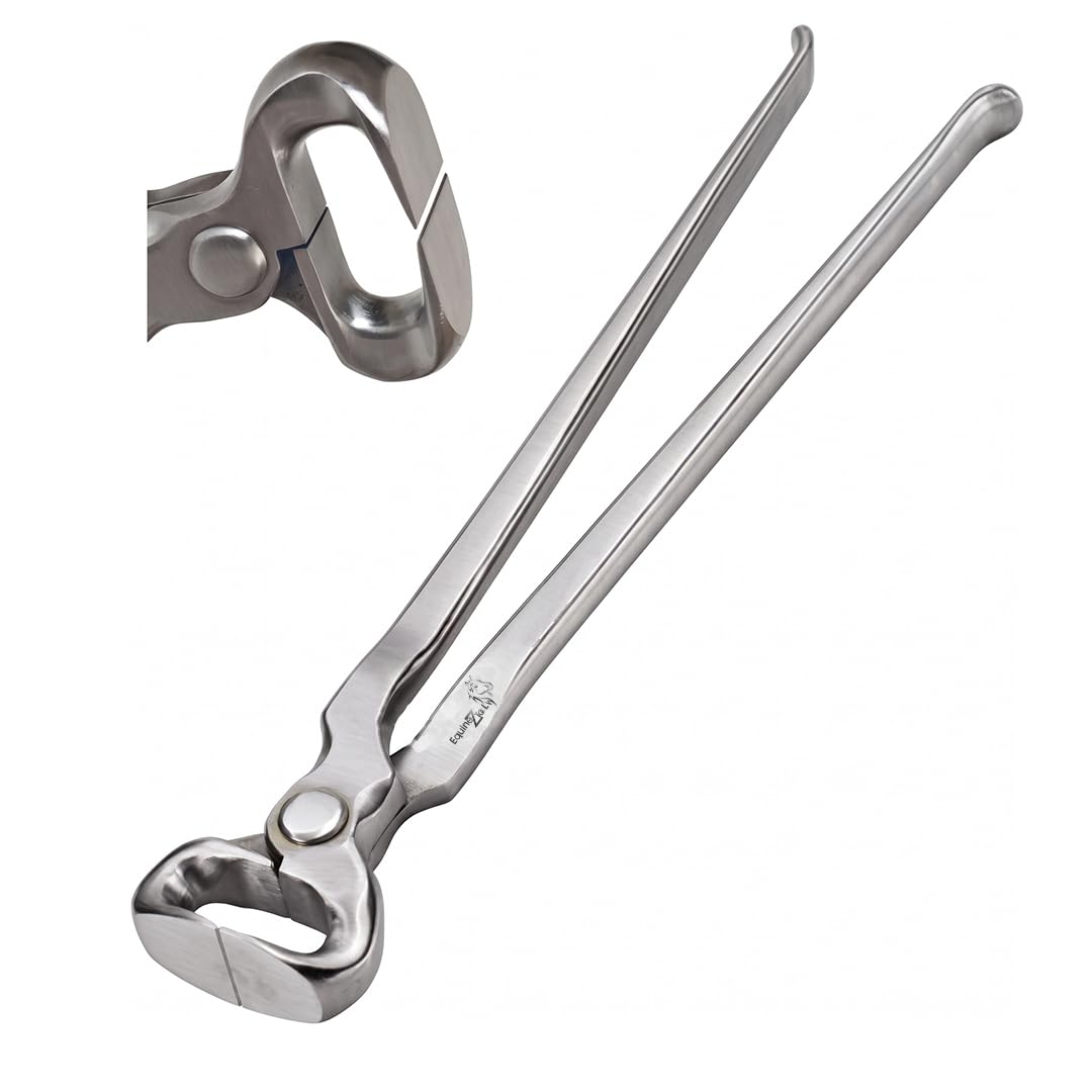 14-Inch Hoof Nipper - Premium Vanadium Steel Farrier Tool with Dull Finish for Precision Horse Hoof Trimming, Rust-Resistant, Ergonomic Grip, and Long-Lasting Durability-image-41