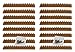 Produktbild BigDean Vogelabwehr-Spikes 4m aus Kunststoff Braun - 16 Paneele a 25cm - Katzenspikes Taubenabwehr-Spikes Schutz gegen Vögel