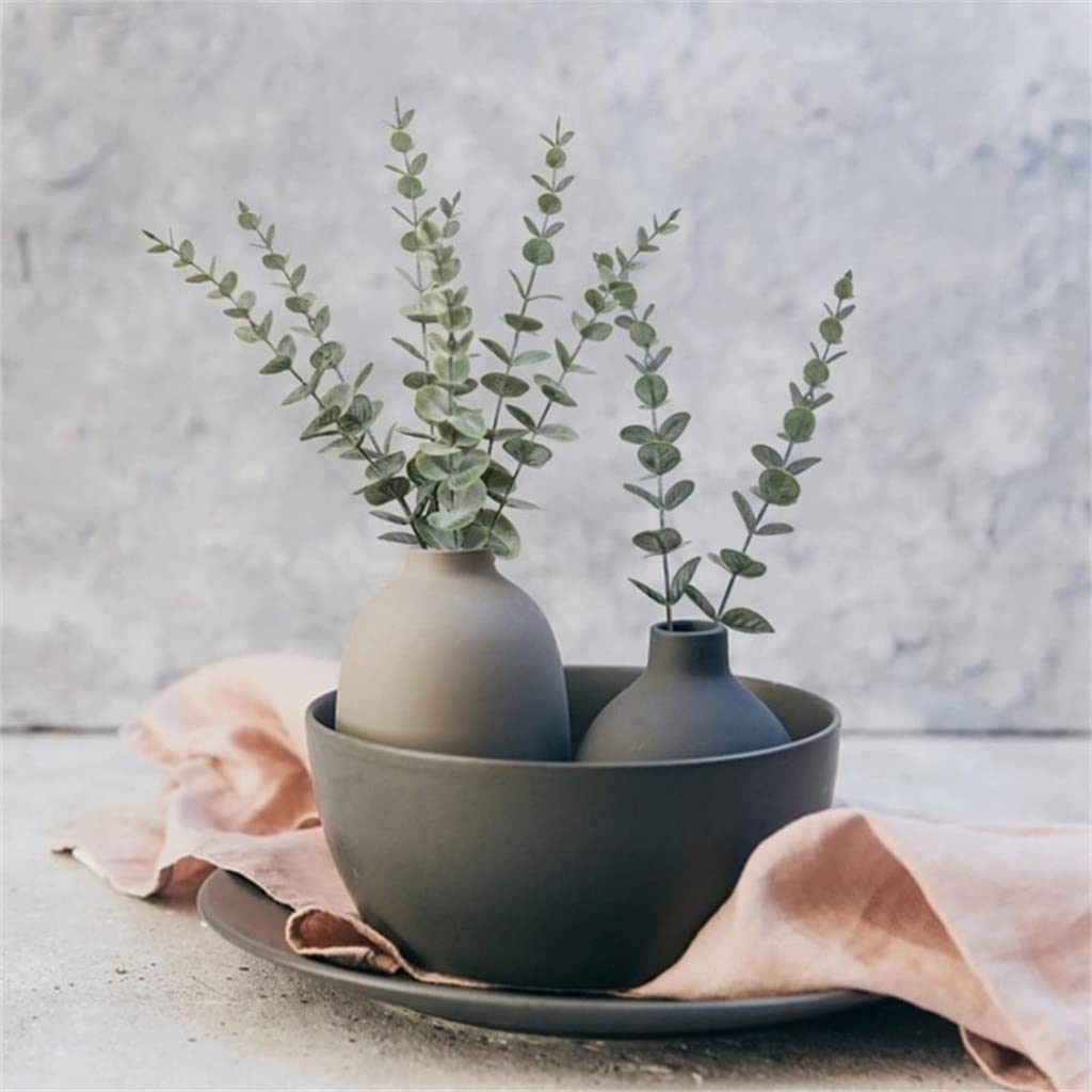 RWRAPS Piante Artificiali Foglie di eucalipto in plastica Ramo Verde Decorazioni per Il Giardino di casa Fiori Finti (Come Mostra Talla ?nica)