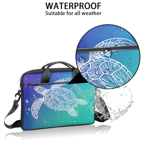 Maletín para laptop 15 pulgadas con patrón tortuga marina miniatura 3