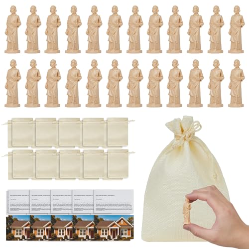 Kit 20 Mini Estatuas San José en Resina con Oraciones miniatura 1