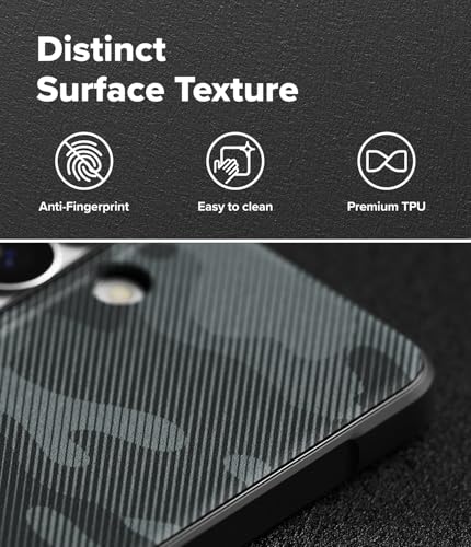 Image of Ringke Onyx for Samsung Galaxy S26 Case Back Cover [Compatible with MagSafe] [Anti-Fingerprint Texture] Slim Lightweight Shockproof with Non-Slip Side Grip - Magnetic Camo Black