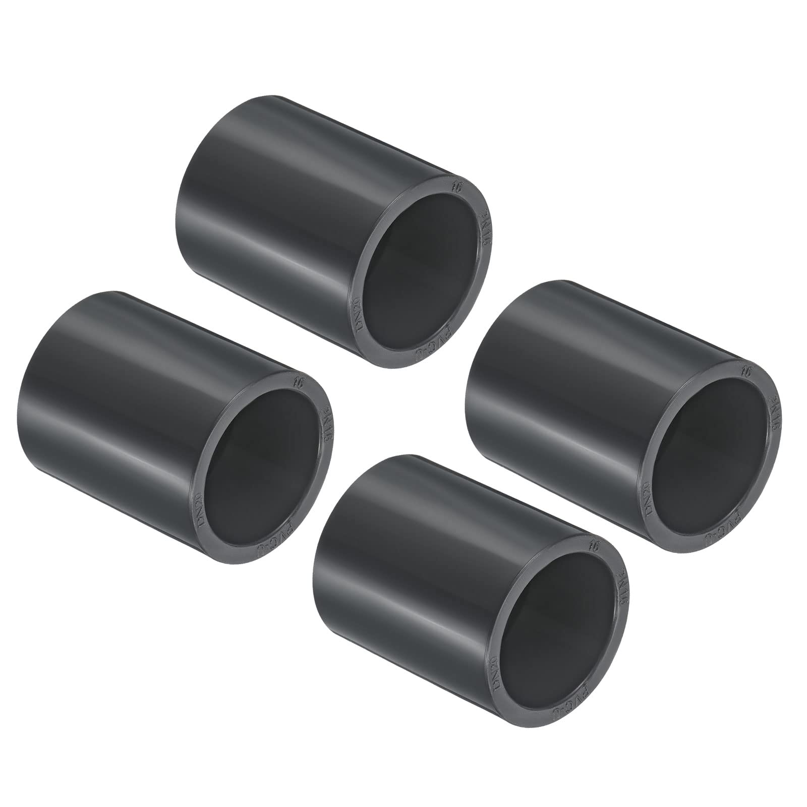 Raccord de tuyau UPVC 25 mm connecteur droit manchon à coller gris