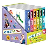  Duden 12+: Meine kleine Kita-Welt (Würfel): 6 Mini-Bücher (Pappbilderbuch Bücher-Würfel, Band 7)