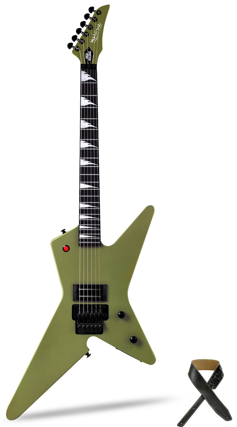 Amazon.com: WestCreek HVFR Solid Body Electric Guitar, Heavy Metal