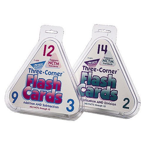 TREND ENTERPRISES INC. THREE-CORNER FLASH CARDS 48/PK (Set of 6)