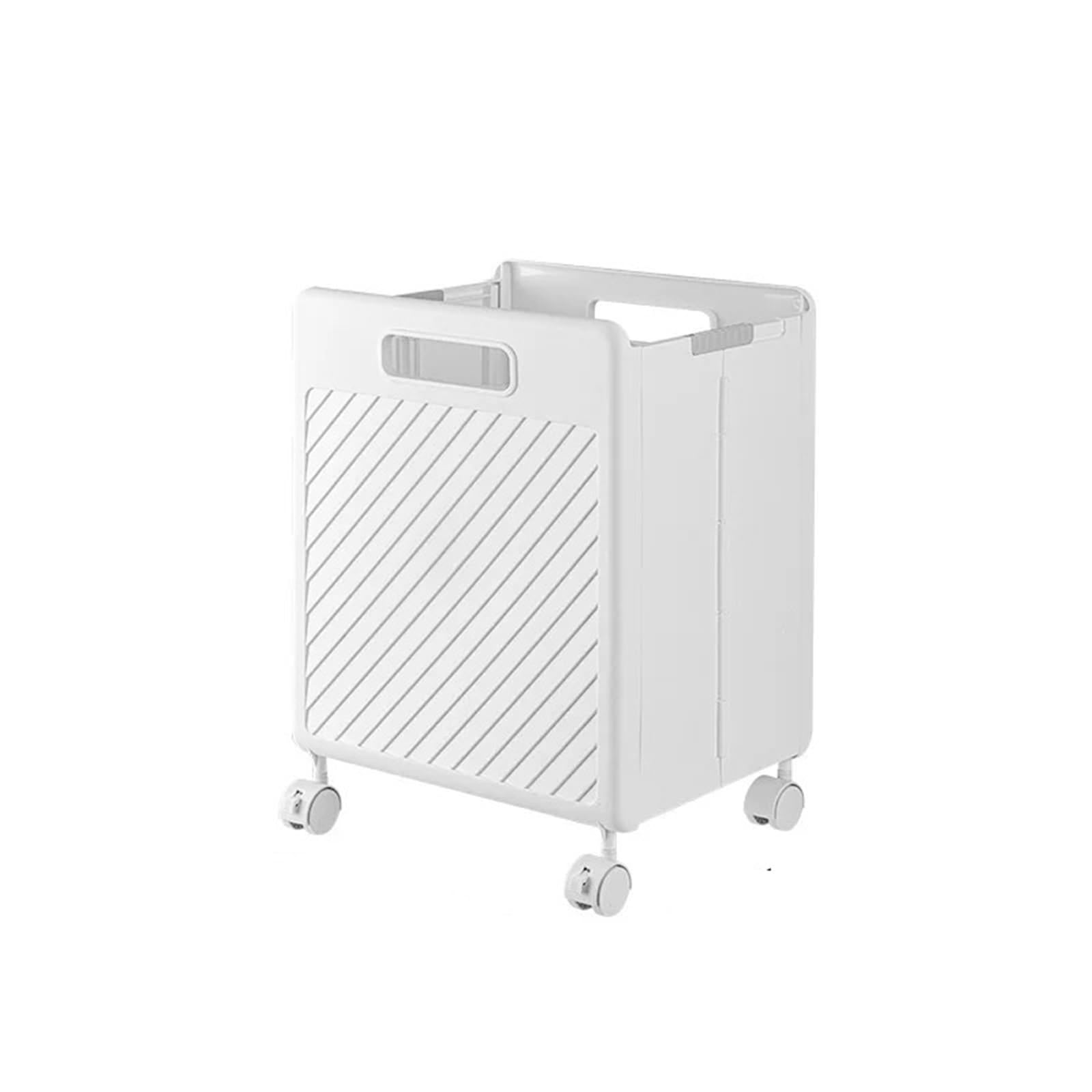Foldable Laundry Basket Dirty Clothes Storage Bucket Large Capacity Baskets Household Bathroom Home Box(White 1Pcs)