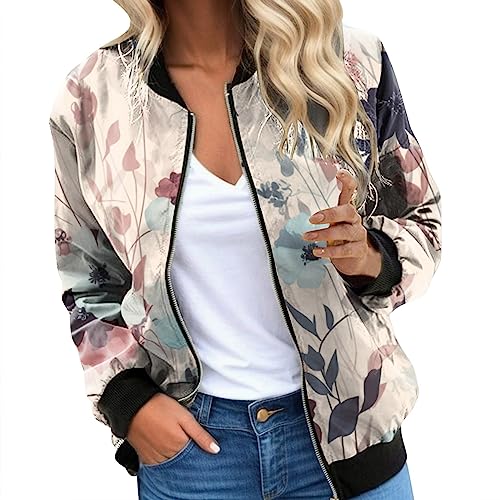 Veste de survêtement décontractée fleurie idéale pour les balades en plein air