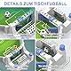 Tischkicker Kinder, Interaktives TischfußBallspiel, Tischfussball mit 2 Fußball, Mini Tischkicker Fußballspiel, Fußball Kinder Geschenk für Jungen Erwachsene Interaktive Eltern Kind Brettspiele