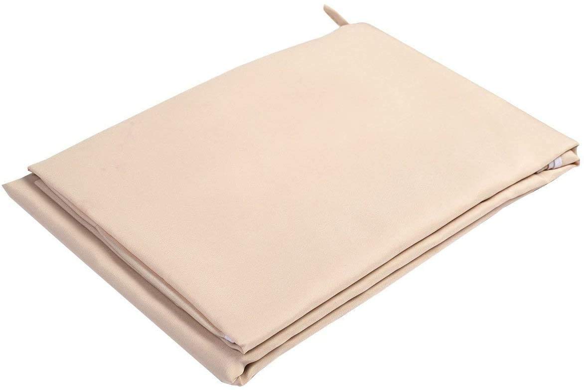 190x132x15cm Hollywoodschaukel Ersatzbezug Sonnendach Ersatzdach Gartenschaukel Gartenliege 3-Sitzer (Beige)