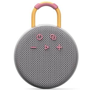 MusiBaby Shower Speaker,Water Proof Bluetooth Speaker,IPX7 Floating Portable Speakers,24H Playtime with Stereo Sound for Kayak,Beach,Pool Accessories,Gifts for Unisex(Gray)