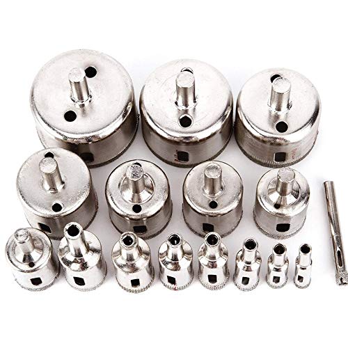 Set 16 Pzas Brocas Sable Diamante 6-50mm Para Marmol miniatura 1