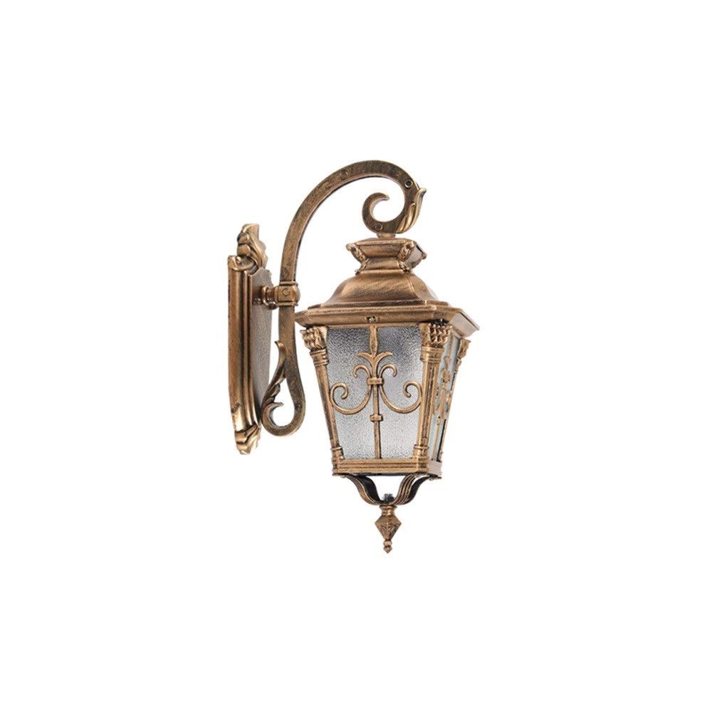 HYJAUSXB Wall Lamps Sconces IP54 Waterproof Exterior Lantern Outdoor Island Path Die cast Aluminum Light Post Sconce(Bronze-56 * 34cm)
