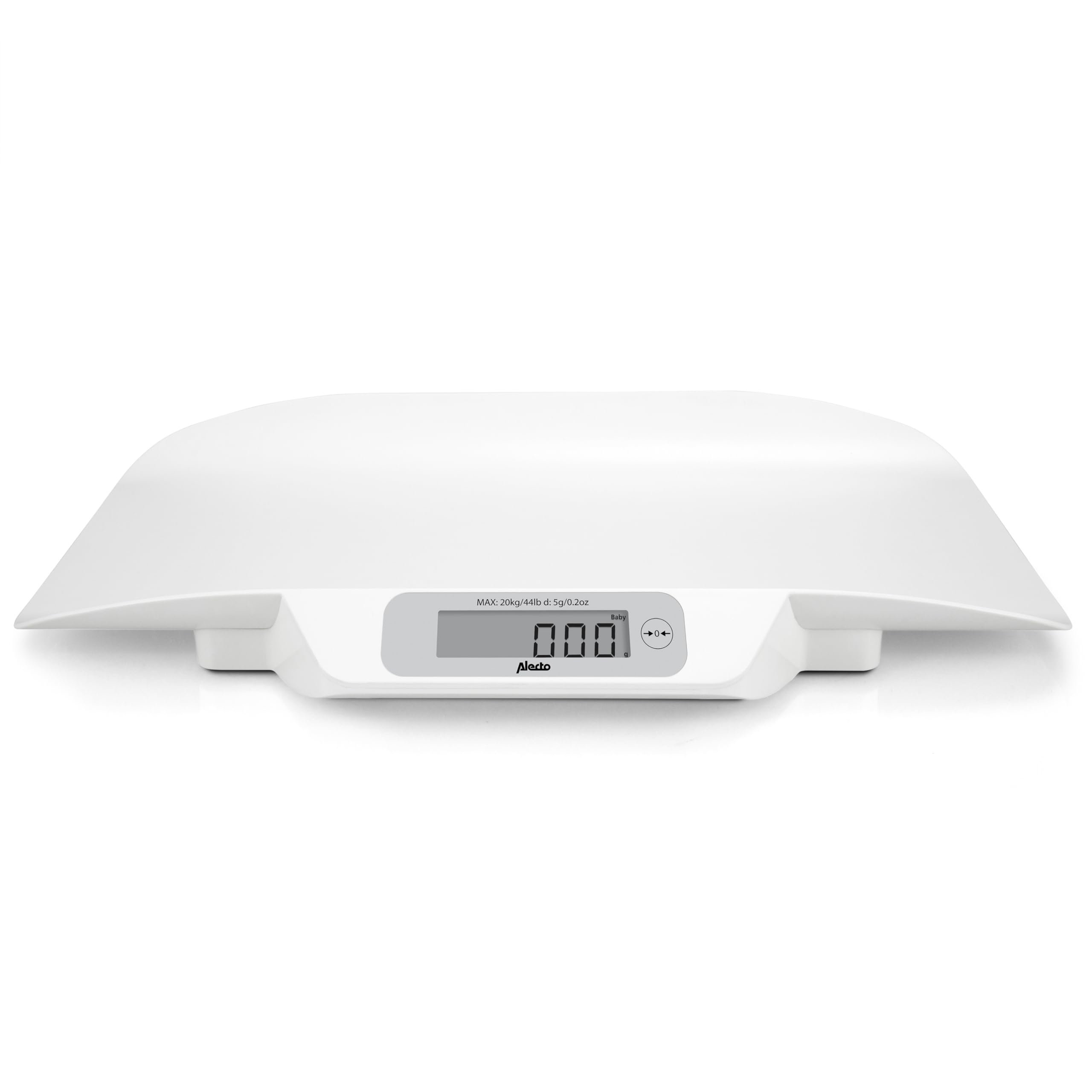 Alecto BC30 - Báscula para Bébés con sistema de estabilización - Blanco