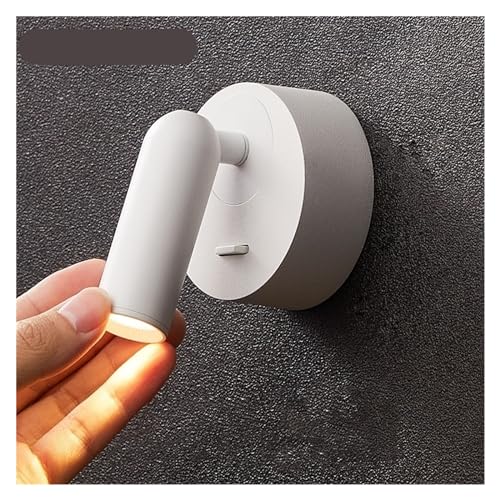 Lámpara de pared LED de 3W con rotación de 350° e interruptor para dormitorio 6
