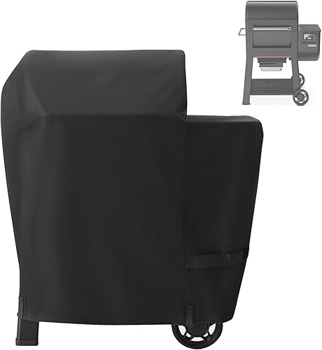 Vista 22 de Cubierta Cubierta para Parrilla de 65" para Weber SmokeFire EPX6 Parrilla de Pellets de Leña, Cubierta de Parrilla Resistente al Agua de Servicio