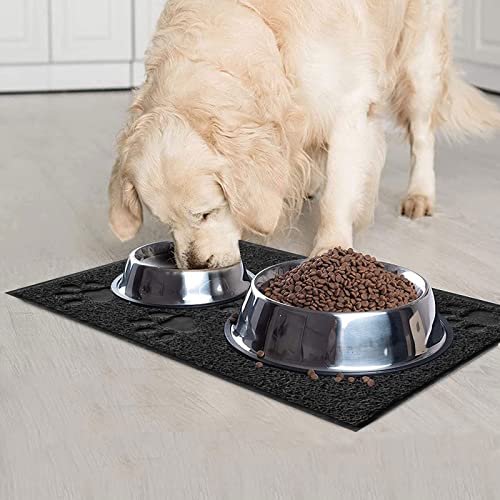 KongJies Futtermatte wasserdicht rutschfest für Hunde und Katzen (schwarz) - Image 5