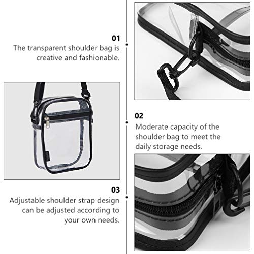 Amosfun 1 Pc Pvc Woman Bag Versátil Bolsa de Ombro Elegante Bolsa de Ombro (Transparente)