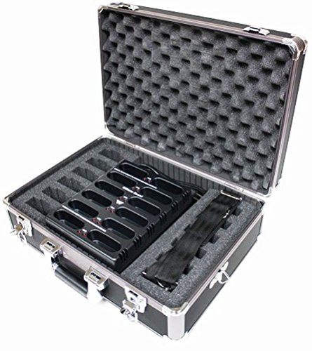 Williams Sound CHG 3512 PRO Body-pack 12 Bay Charger with Case, Black For use with PLR BP1 Loop receiver, PPA R37 FM receiver, PPA R38 FM receiver, PPA T46 FM transmitter and WIR RX22-4 Infrared receiver