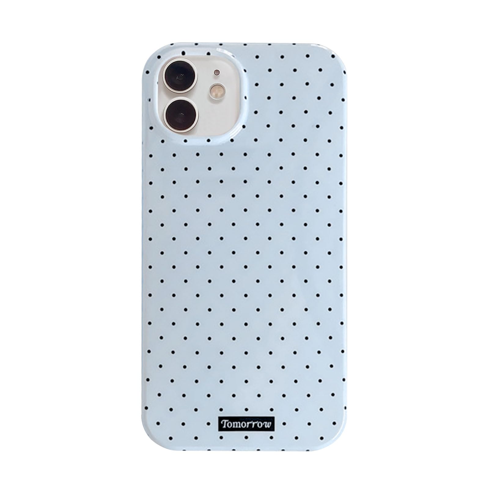inewateri Compatible with iPhone 11 Case with Cute Fashion Polka Dot Aesthetics Design Simple Cases for Soft TPU Slim Protection Cover-Blue