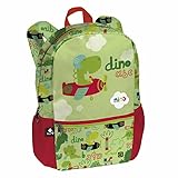 24,5 x 33,5 x 11 cm Busquets Mochila Infantil Color Verde con diseño de Dinosaurios