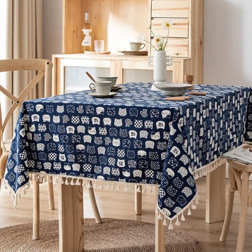 Nappe en lin de coton lavable pour protéger et décorer une commode