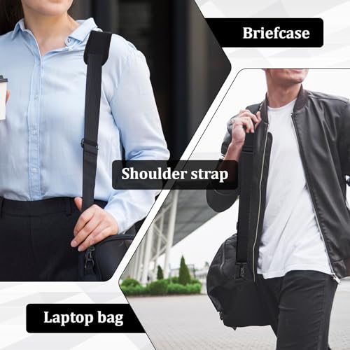 56" Bag Strap, Shoulder Strap Universal Adjustable Shoulder Belt Replacement Laptop Shoulders Straps Luggage Duffel Straps with Metal Hook for Briefcase Laptop Messenger Crossbody Bag Luggage Camera4