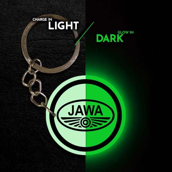 Image of Mi Glow Store Glow in Dark Keychain for Bike Men | Gift for Man | Bike Accessories | Charges in Light Glows in Dark | Key chain for Bike