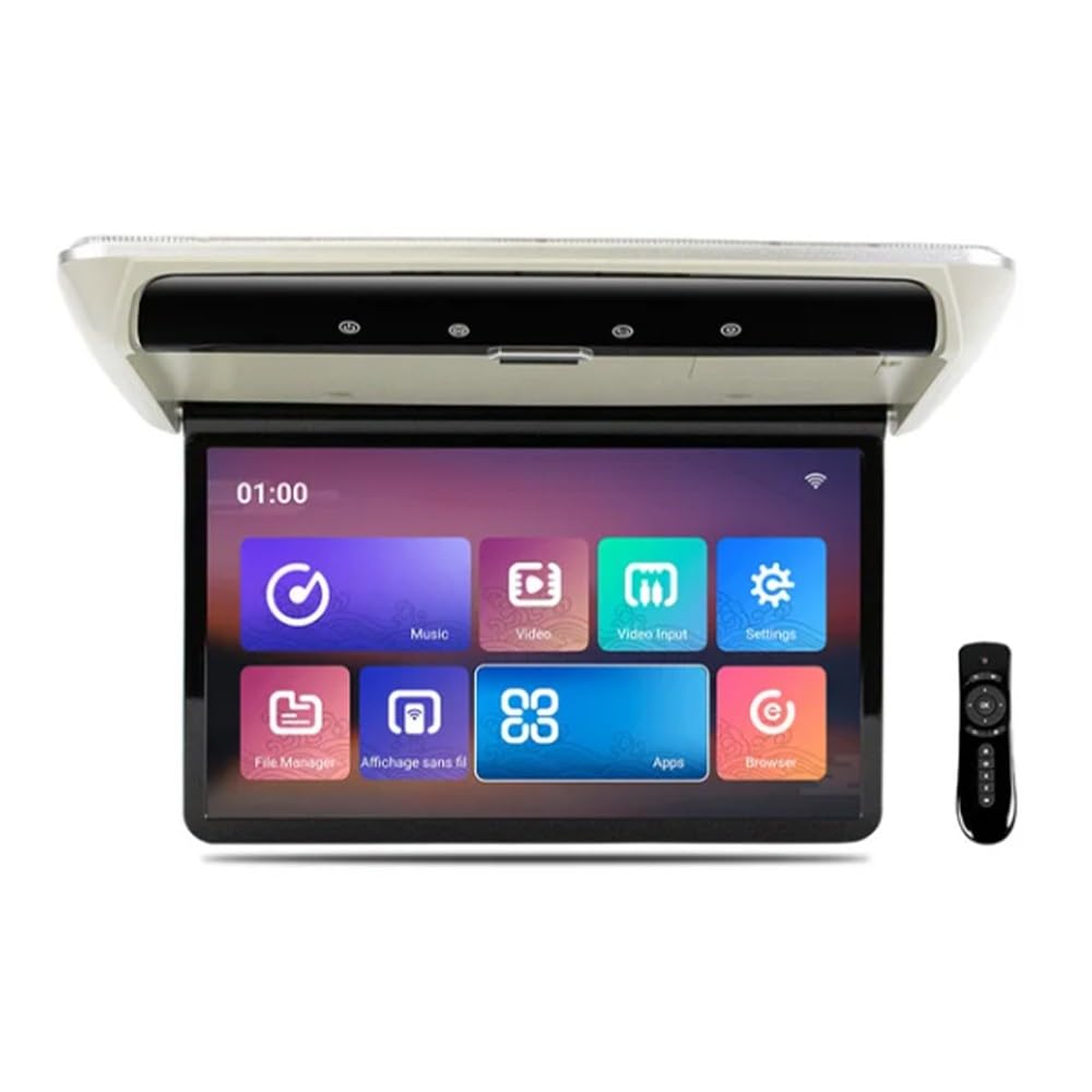 Haut-parleurs intégrés sur moniteur de toit voiture 12.2" Android IPS en gris - 7