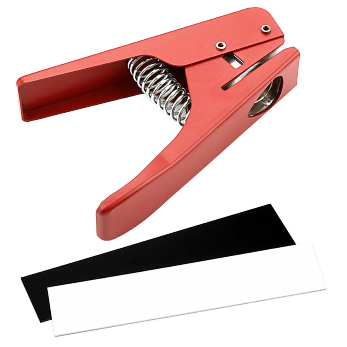 ibasenice Guitar Pick Cutter Professionelles Gitarren-zubehör Robuster Punch Für Individuelle Picks Einfach Zu Bedienen Ergonomisches Design Für Musiker Und Bastel-enthusiasten Rote