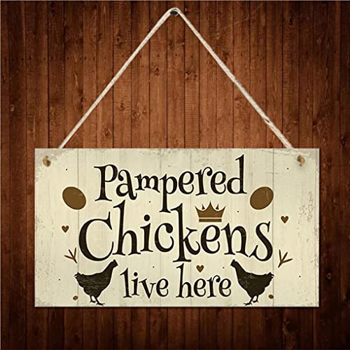 IOIUSKKU 6 X (Multi) Hühnerstall Schild Attraktives Design Hängeschilder Gartenschilder Nr.2 – Bild 4