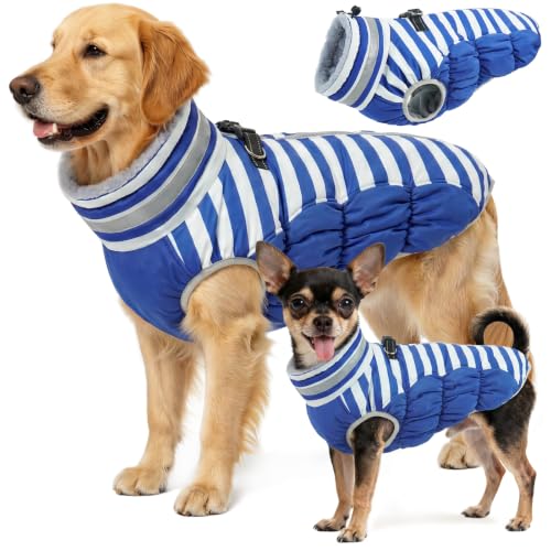 Image of Dog Jackets for Large Dogs, Warm Dog Winter Coat with Harness, XXXL