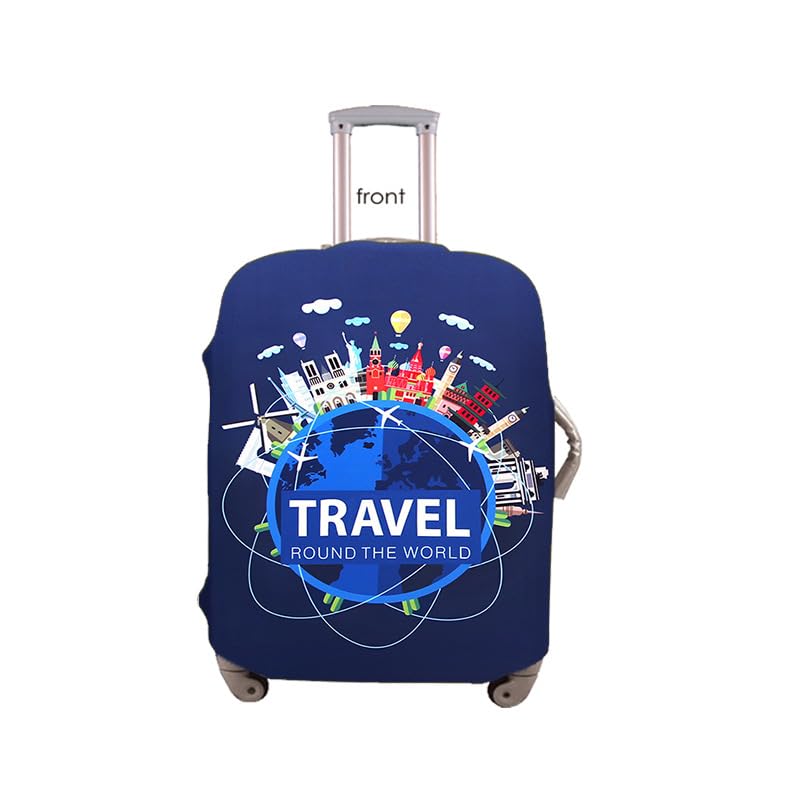 Culinavog Funda Maleta, Protectora de Equipaje de Viaje, Cubierta de Equipaje, Cubierta de Equipaje, Antiarañazos, Funda Protectora Elástica para Maleta para Maletas (Viajar, M)