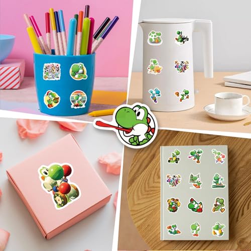 Image of 61Pcs Cartoon Stickers Pack, Game Cute Vinyl Waterproof Sticker Decals for Water Bottle, Laptop, Phone, Scrapbooking, Journaling Choice for Party Supply Decor