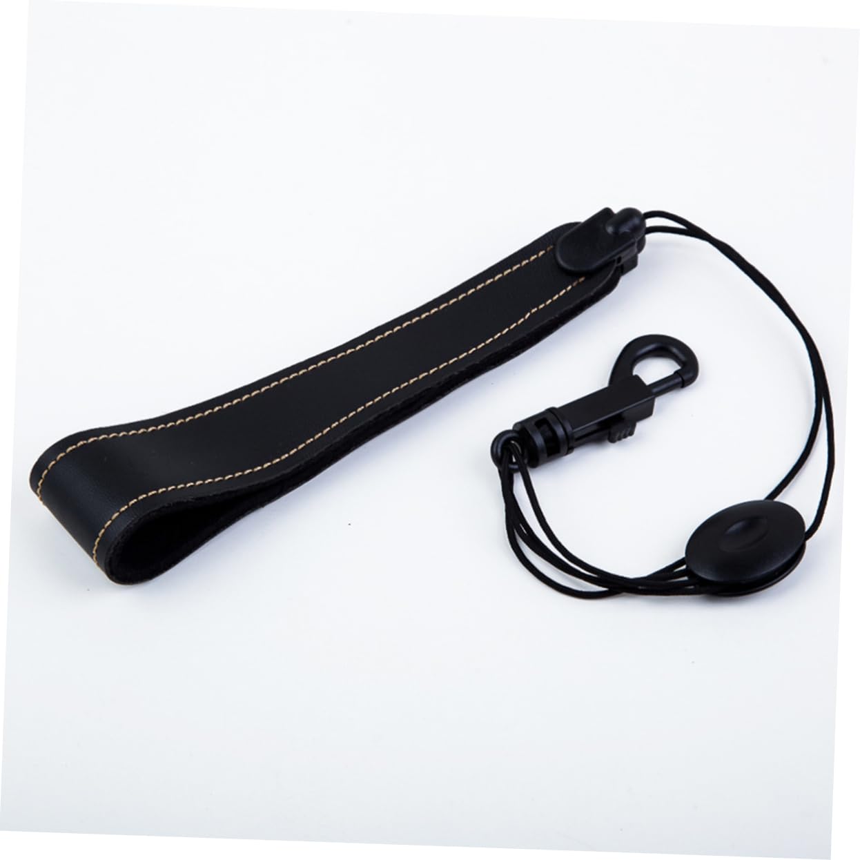 SUPVOX Adjustable Leather Saxophone Strap for Alto Tenor Soprano Breathable Belt for Comfort and Pressure Relief Musical Instrument Accessory Black