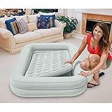 Intex Kidz Inflatable Raised Frame Camping Air Mattress w/Hand Pump (2 Pack)