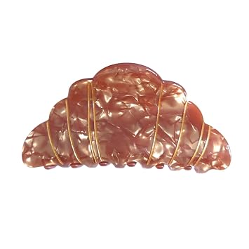 Funny Croissant Hair Clips,Acrylic Hair Clip,Cute Food Claw Clips for Women