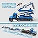 Dowellin Carrier Trucks Toys for Kids, 4.6-FT Foldable 3 Layer Race Track Ejection Car and 6 Race Cars with Light&Sounds,Transport Truck Toddlers Toys Gifts for 3 4 5 6+ Year Old Boys Girls