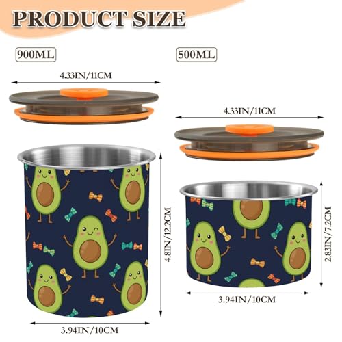 Contenedor para café hermético acero inoxidable 900 ml miniatura 2
