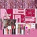 Calendario dell'Avvento di Bellezza 2024 - 24 Pezzi Sorprendente Set di Trucco Regalo Natale per Donne, Ragazze e Adolescenti - Kit di Bellezza Portatile e Pieghevole