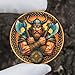 Viking & Norse Mythology 3D Challenge Coin - 1.574 Inch Color Zinc Alloy Collectible - Dual-Sided Design with Valknut & Warrior