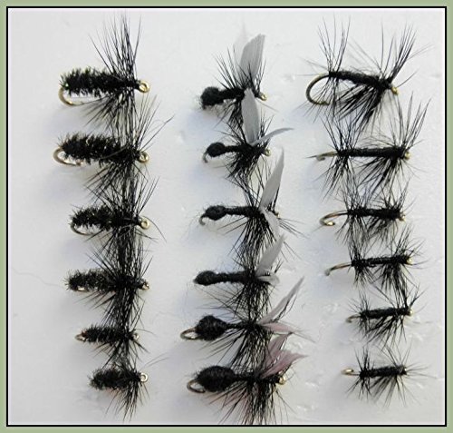Set Di 18 Mosche Artificiali Per Pesca Alla Trota - Secche, Miste
