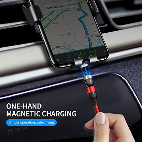 Btuty Cabo de dados de sucção magnética giratória de 540 graus Cabo de carregamento rápido 3A Cabo d