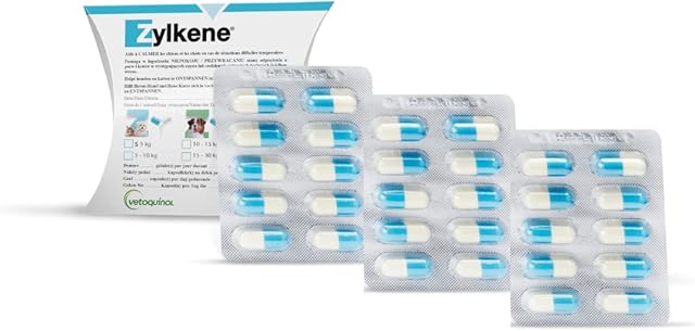 Vetoquinol Zylkene  karma uzupełniająca dla psów i kotów do 10 kg  30 kapsułek